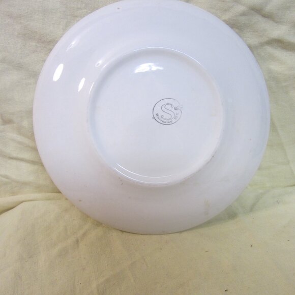 VTG SABIN INDUSTRIES INC CHINA PLATE, PINK DAISIES W/22KT GOLD ACCENTS - Picture 6 of 7